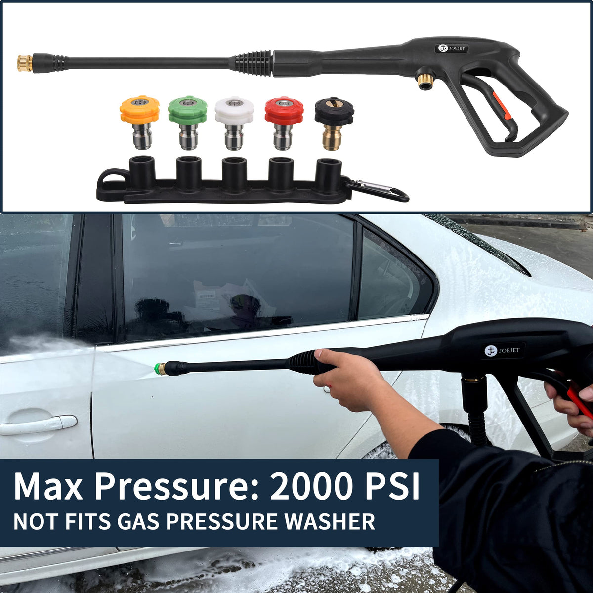 JOEJET 65-degree nozzle for broad-area cleaning