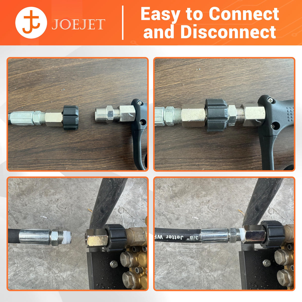 Teflon tape sealing tip demonstrated on mating threads