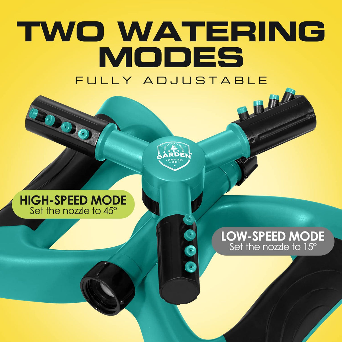 Joeys Garden Sprinkler expandable system connects multiple units.