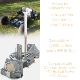 Go-kart engine with 5HP compatible carburetor from JOHAHTANG