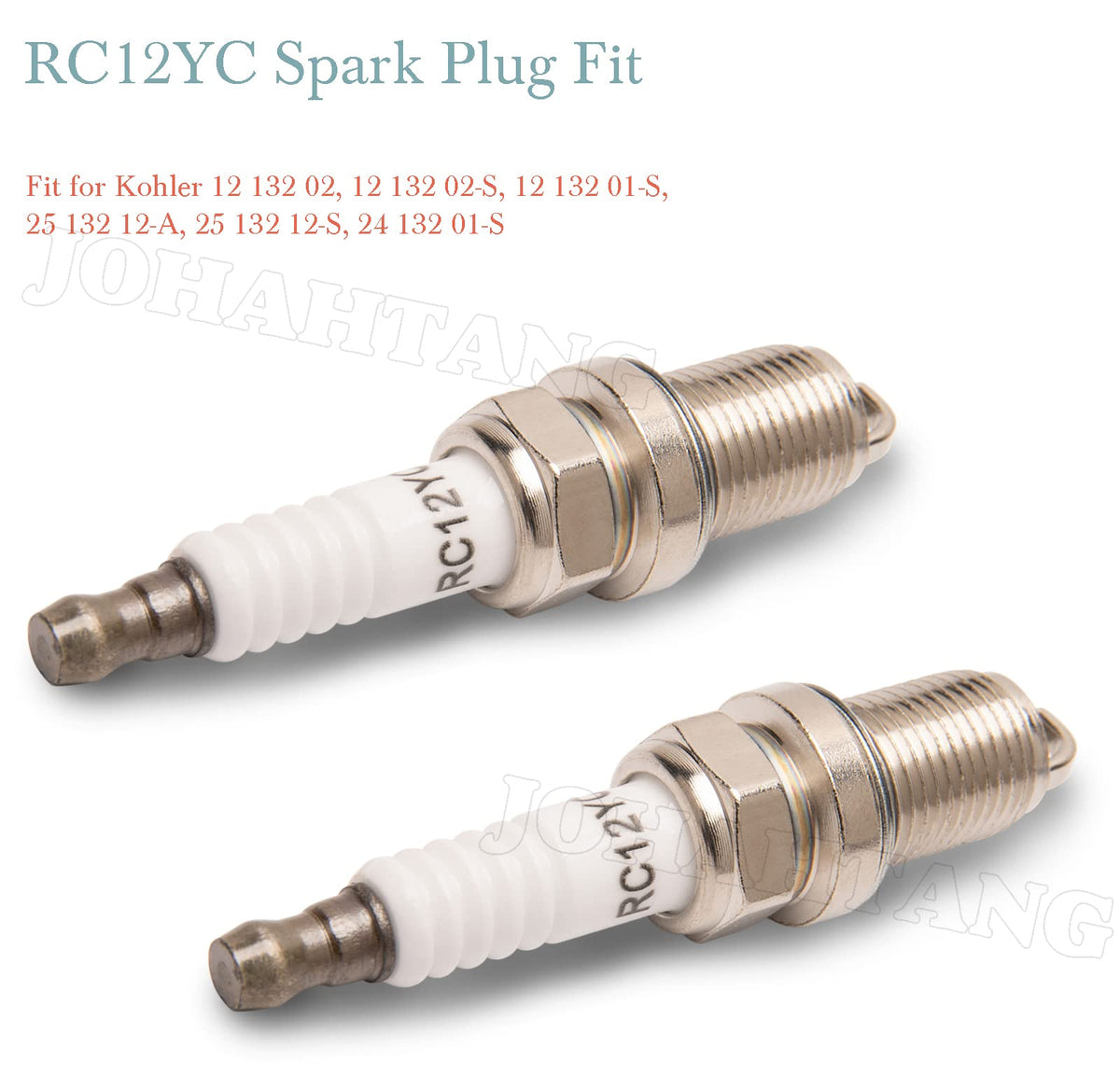 JOHAHTANG RC12YC spark plug compatibility image hints broad engine fit.