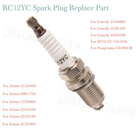 JOHAHTANG RC12YC spark plug durable body withstands demanding mower tasks.