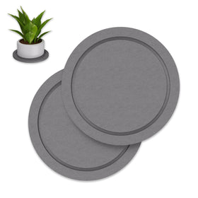 Johamoo plant saucer 6-inch pair with diatomaceous earth, keeps indoor planters dry and tidy.