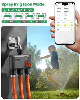 Johgee manual mode provides on-demand watering when needed.