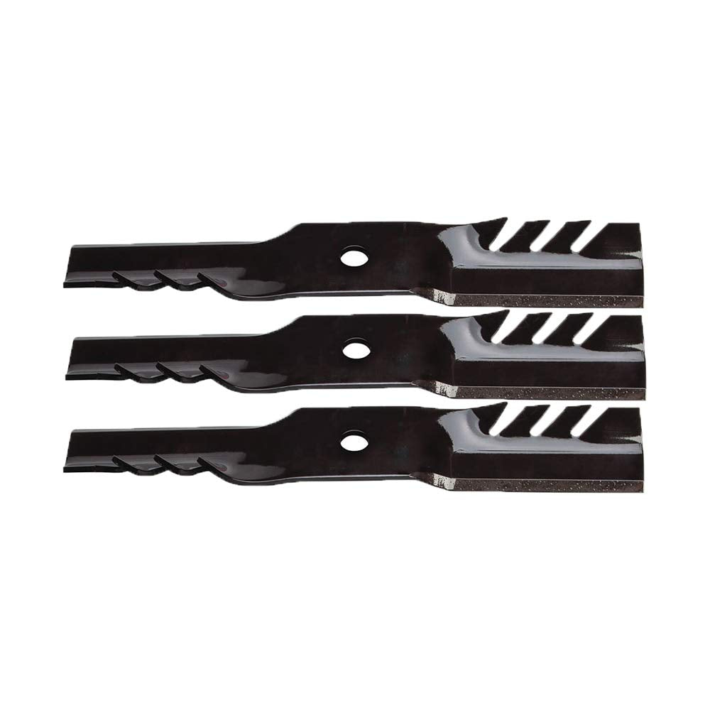 John Deere 596-354 Gator G5 blades edge view, designed for durable mulching.