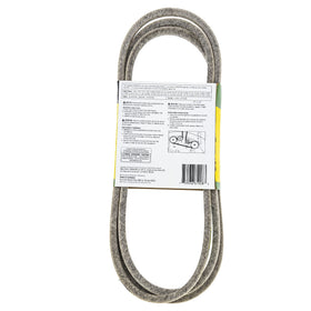 John Deere GX20072 flat belt side view, reliable OEM replacement for D100–D135 series tractors.