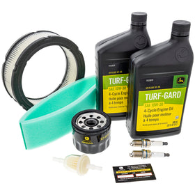 John Deere LG190 oil filter shown as part of the maintenance kit
