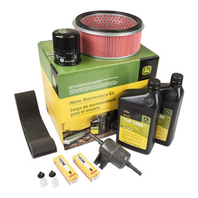 John Deere LG244 filter kit packaging showing OEM parts for easy at-home maintenance.