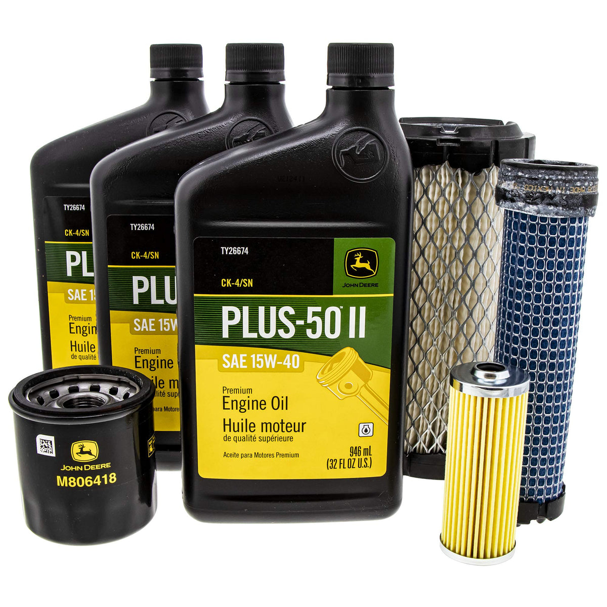 John Deere LG260 filter kit box for at-home maintenance