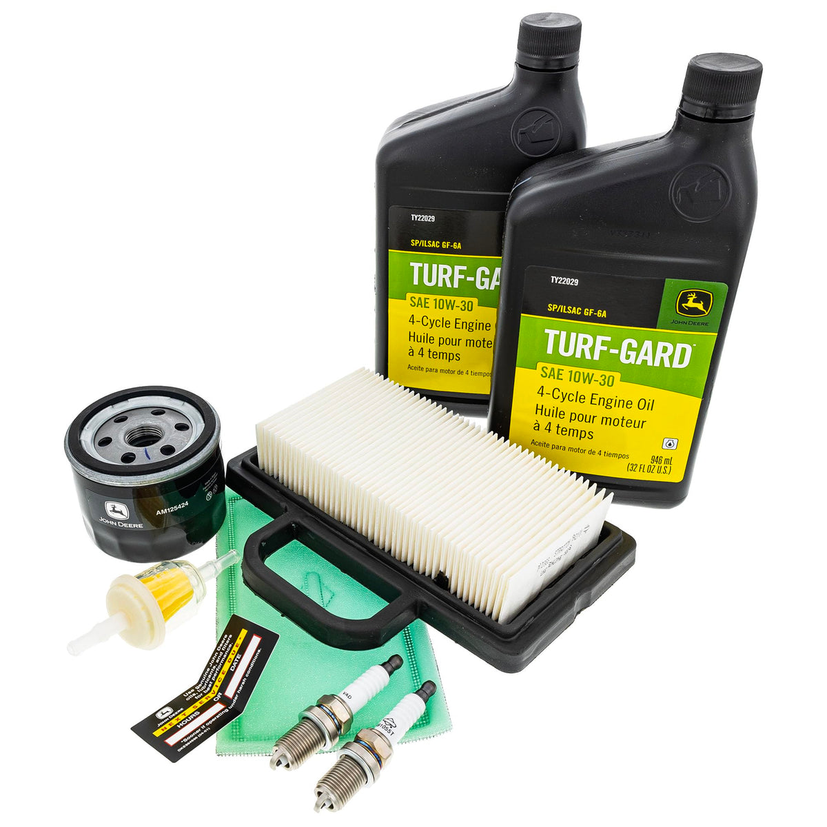 John Deere LG263 fuel filter protects engine during mowing