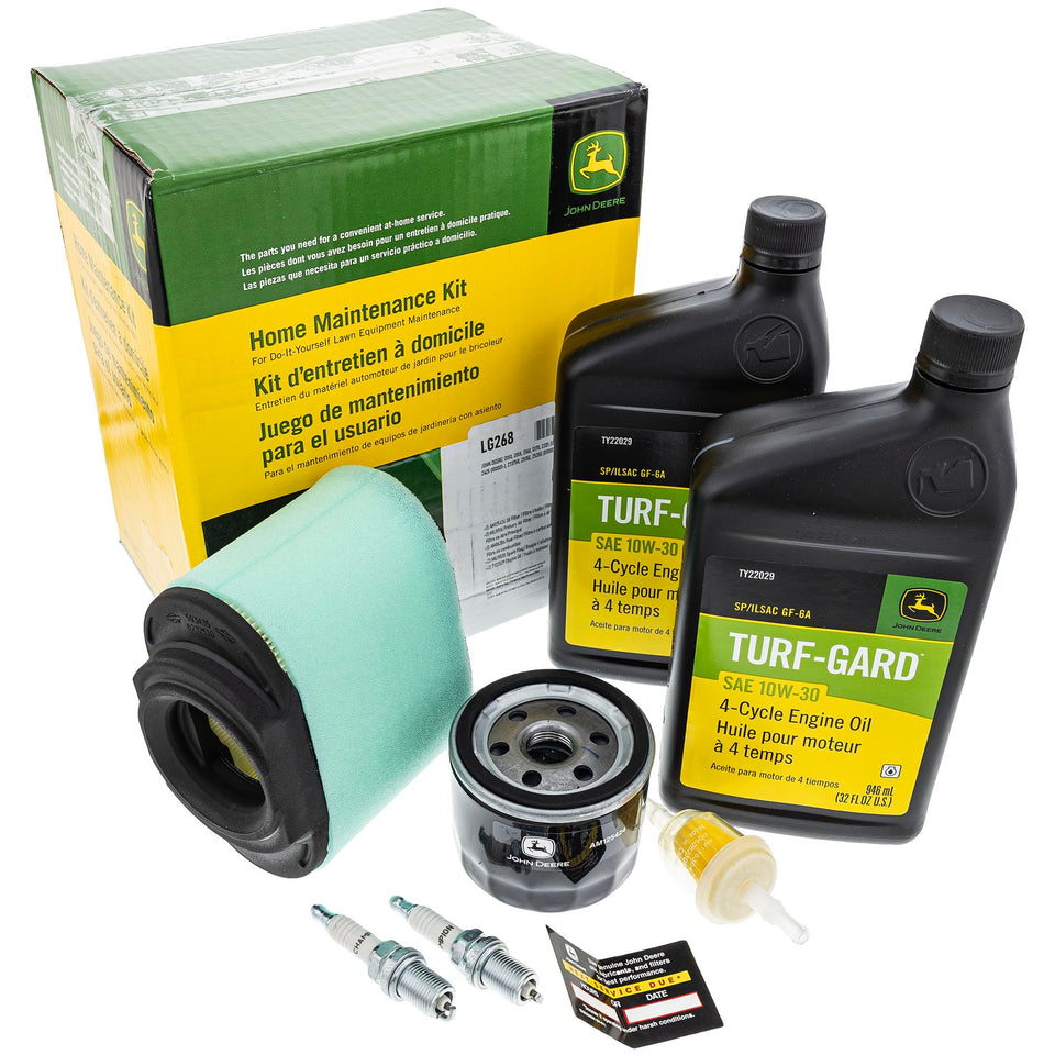 John Deere LG268 oil filter for lawn tractors ensures reliable oil flow.