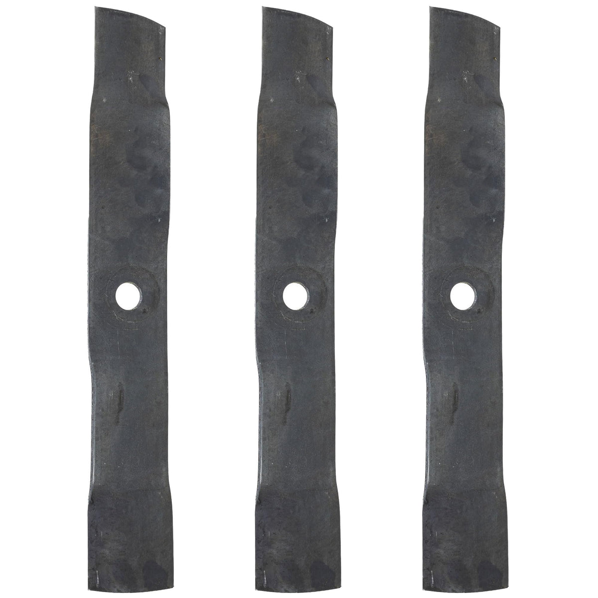 John Deere M127673 mower blades in packaging, ready for durable lawn care.