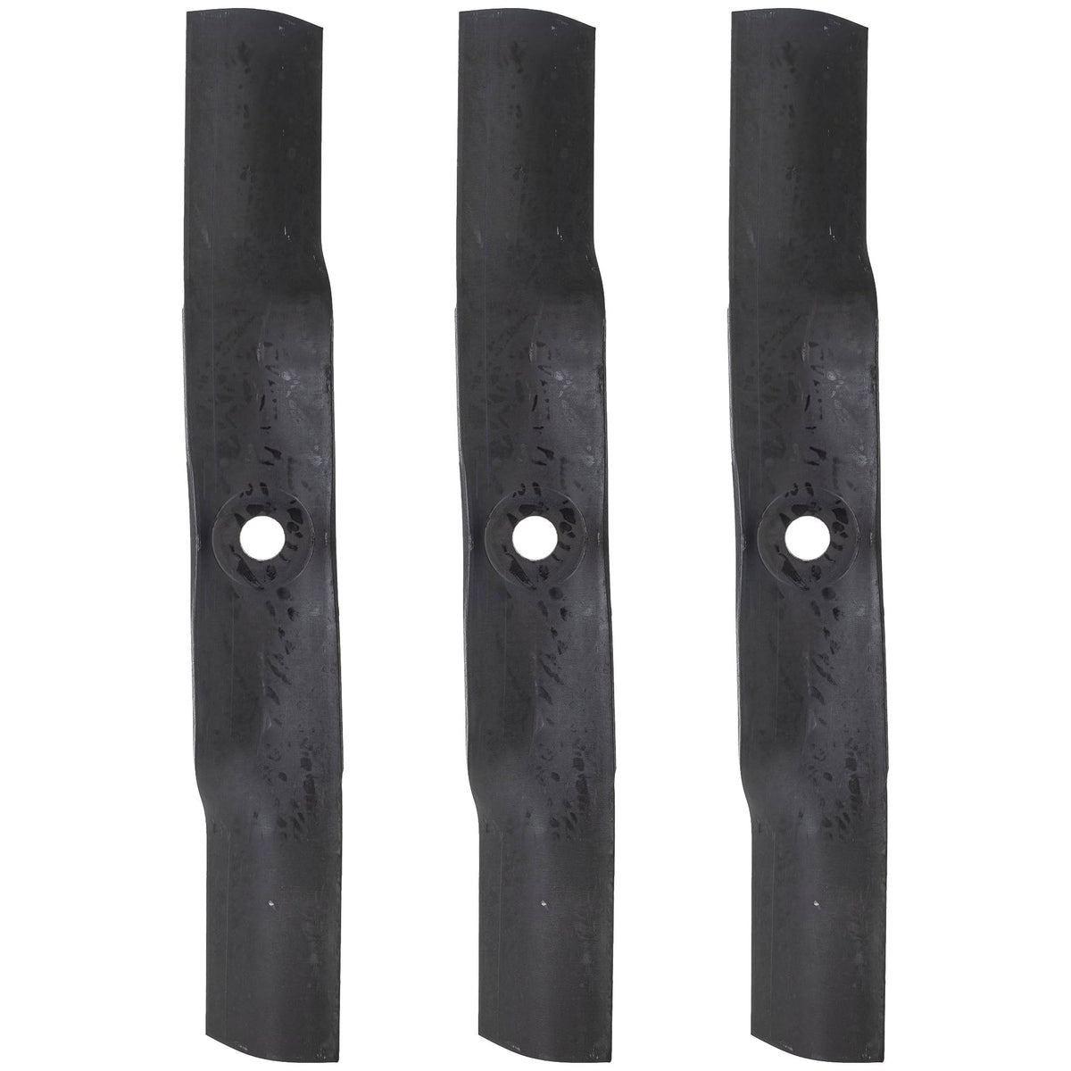 John Deere M152726-3 mower blades, front view, reliable cutting efficiency