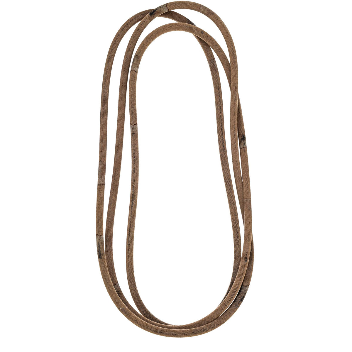 John Deere M154621 OEM V-belt detail highlights durable construction for lasting performance.