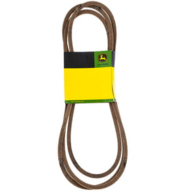 John Deere M154621 belt on X300 tractor illustrates precise fit.