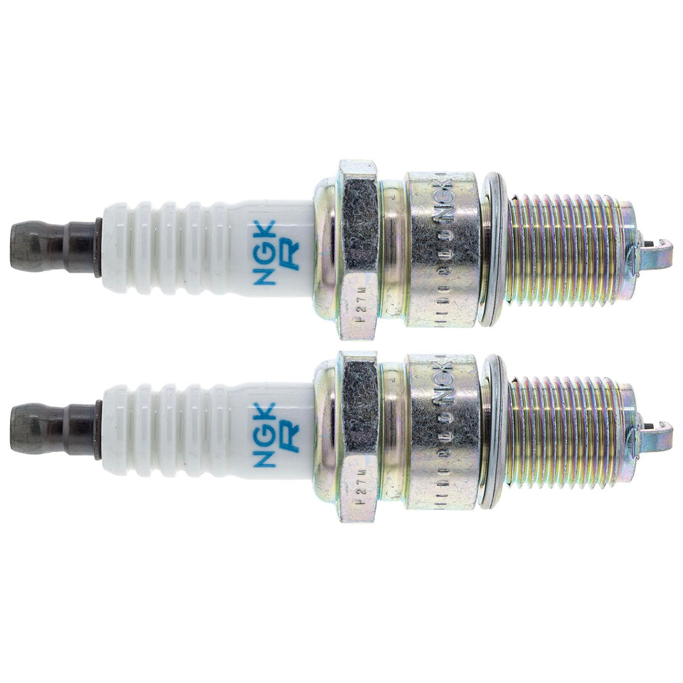 John Deere M805853 spark plug 2-pack ready for installation