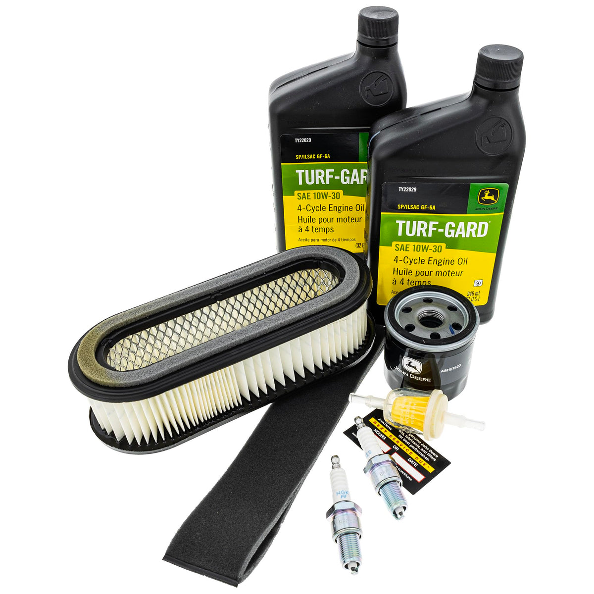 John Deere maintenance kit fuel filter for clean fuel flow.