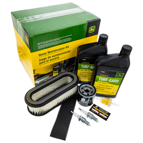 John Deere maintenance kit oil filter for 345 and GX345 mowers.