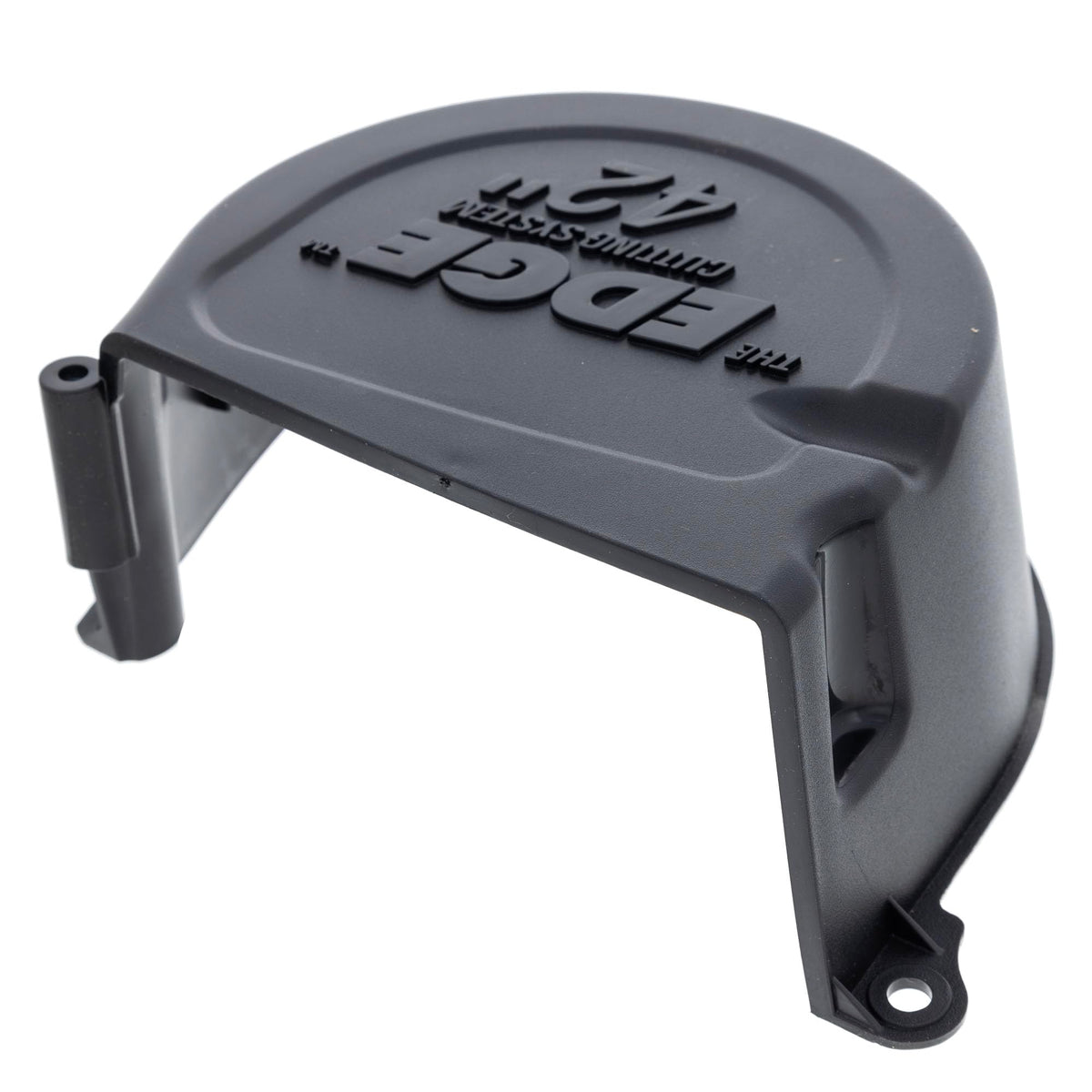 John Deere shield mounting area shows alignment for quick installation.