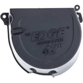 John Deere shield side view, precise fit for 107S and related models.