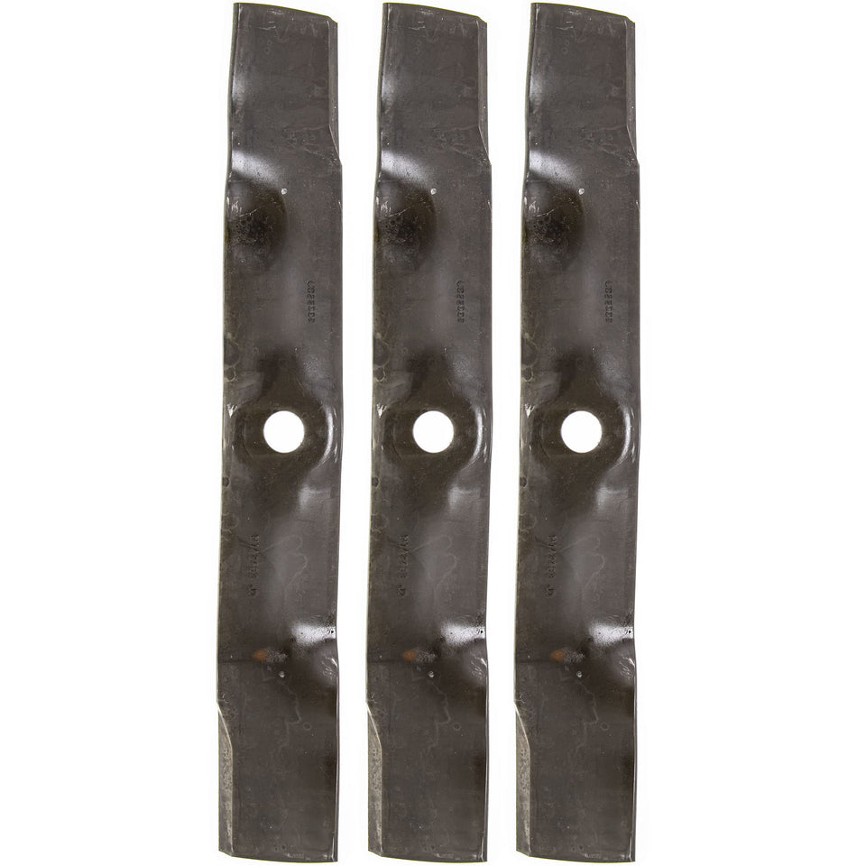 John Deere UC22009 blades front view, OEM quality for reliable mowing.