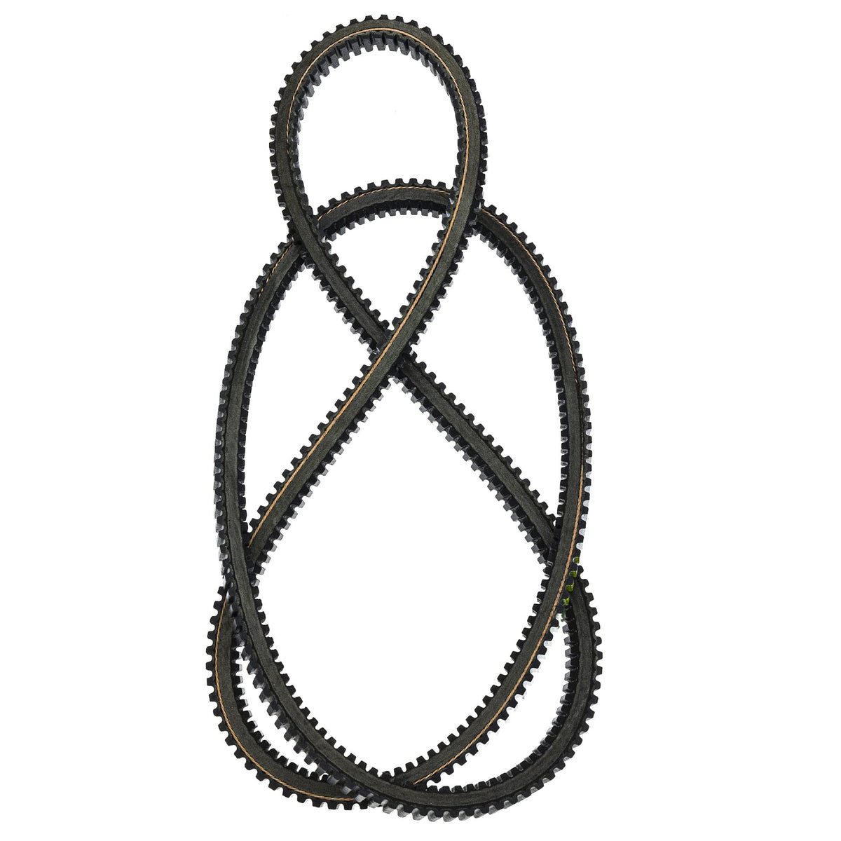 John Deere M143019 V-belt side view showing sturdy construction for reliable mowing