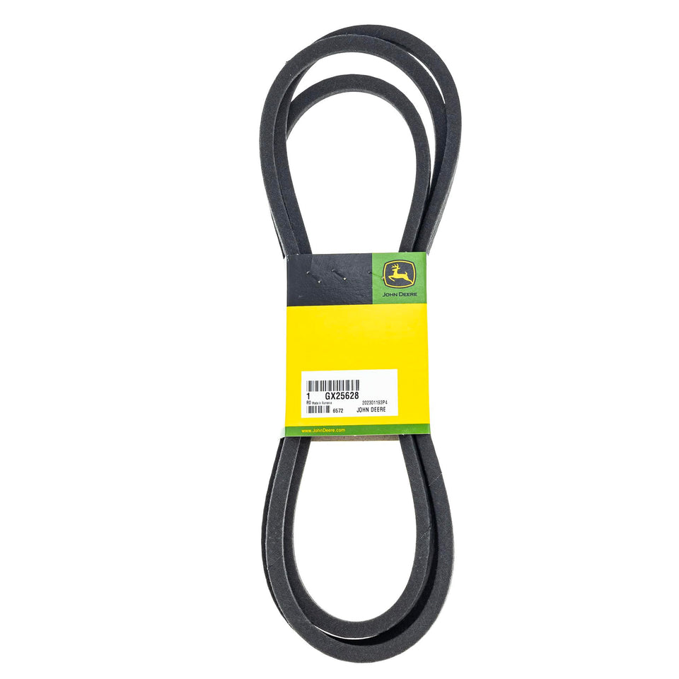 John Deere GX25628 V-Belt closeup highlighting Kevlar durability