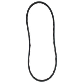John Deere M154897 v-belt side view highlighting sturdy construction and reduced stretching risk.