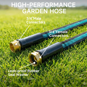 JOH high-pressure hose up to 600 PSI enables powerful cleaning.