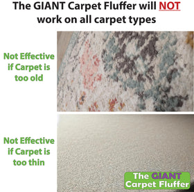 Johnny World Giant Carpet Fluffer durable construction for long-term use