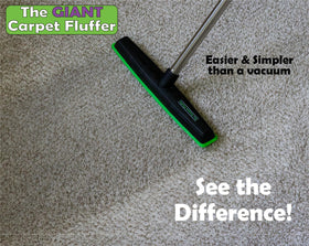 Johnny World Giant Carpet Fluffer stiff prongs lift flattened pile