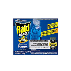 Johnson Hardware Raid Max Fogger canister for indoor pest control.