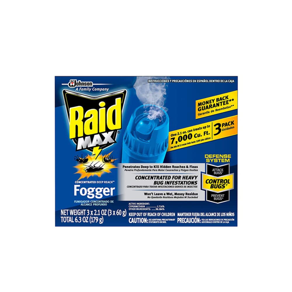Johnson Hardware Raid Max Fogger ready-to-use packaging for quick setup.