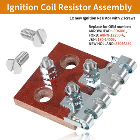johntruck ignition resistor assembly top view showing sturdy screws