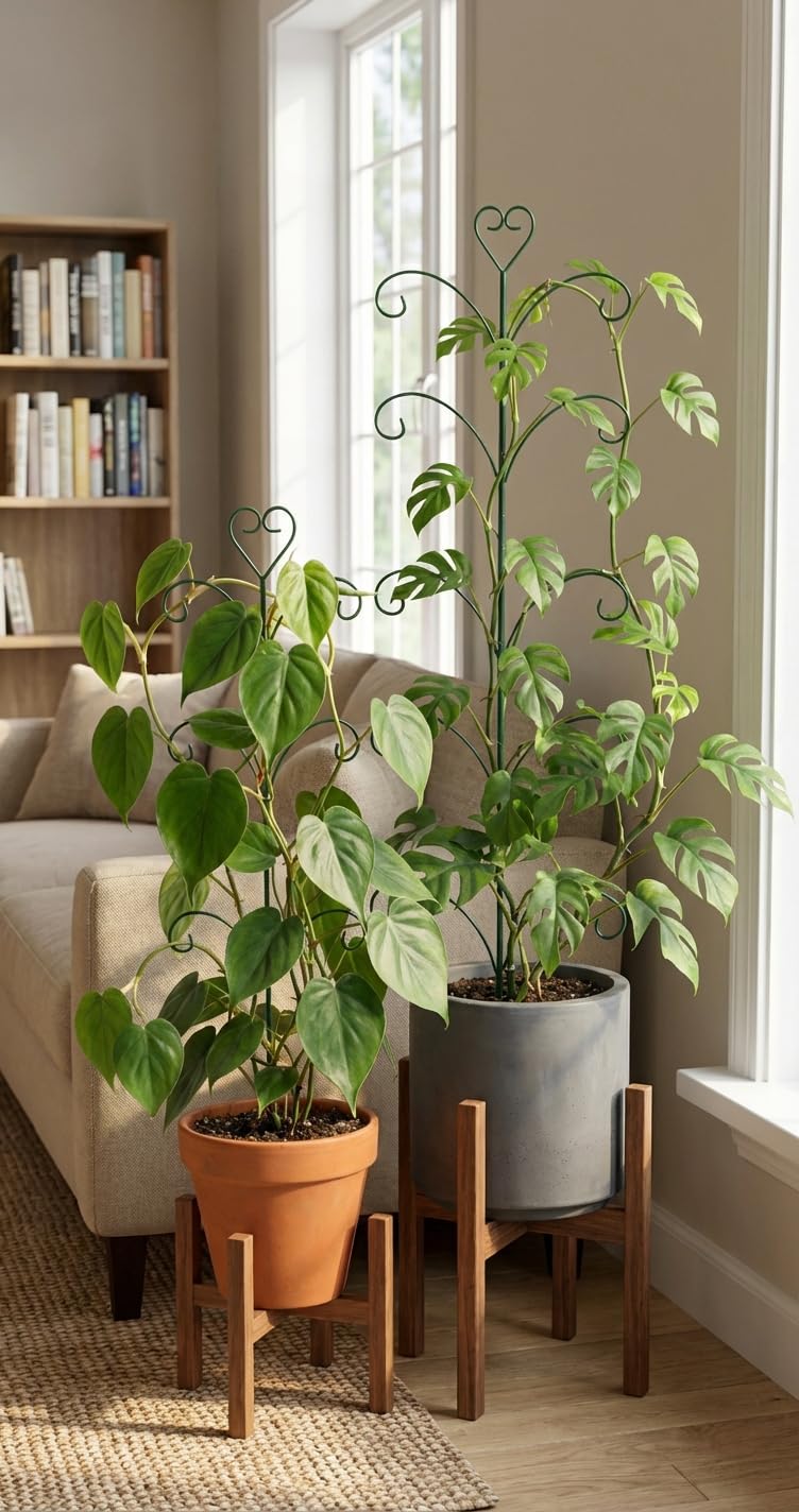JoinGreen 2-pack includes both 31-inch and 46-inch stakes for versatile setups.