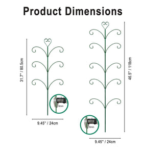 JoinGreen steel trellis with rotatable design aligns with growth direction.