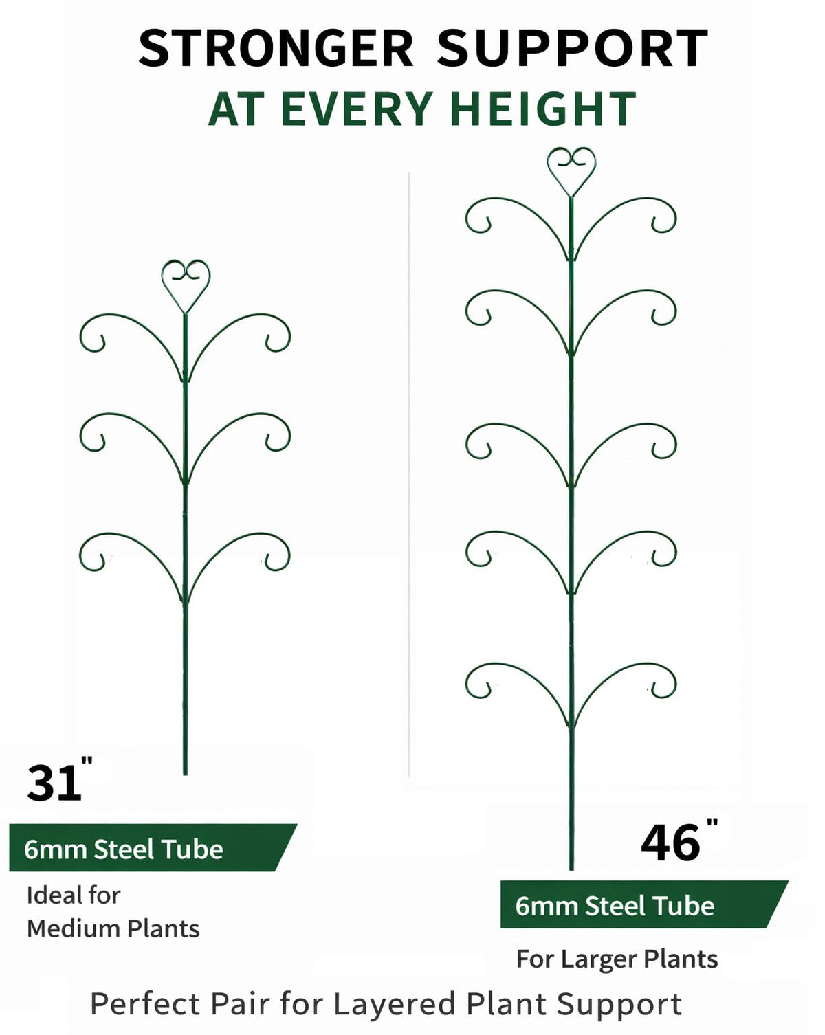 JoinGreen tall plant support keeps stems upright and balanced.