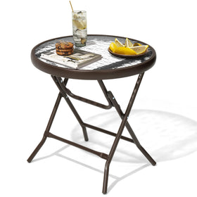 JOINHOM all-weather outdoor table suitable for poolside and balcony.