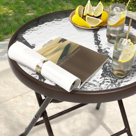 JOINHOM 17.7-inch diameter round table for standard chairs.
