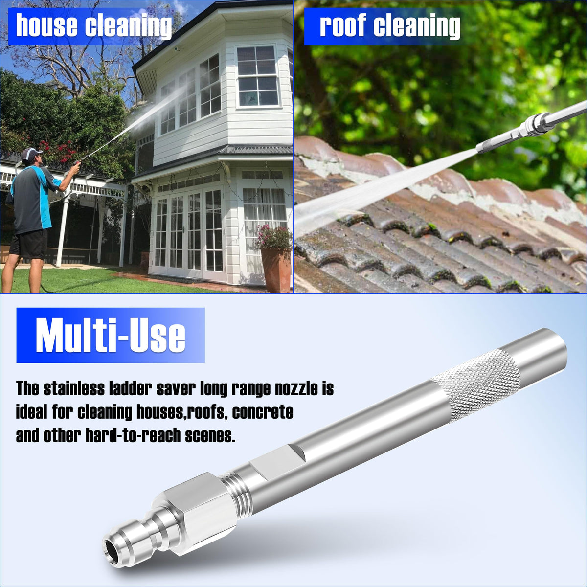 JOEJET nozzle enables high-area cleaning on roofs and walls
