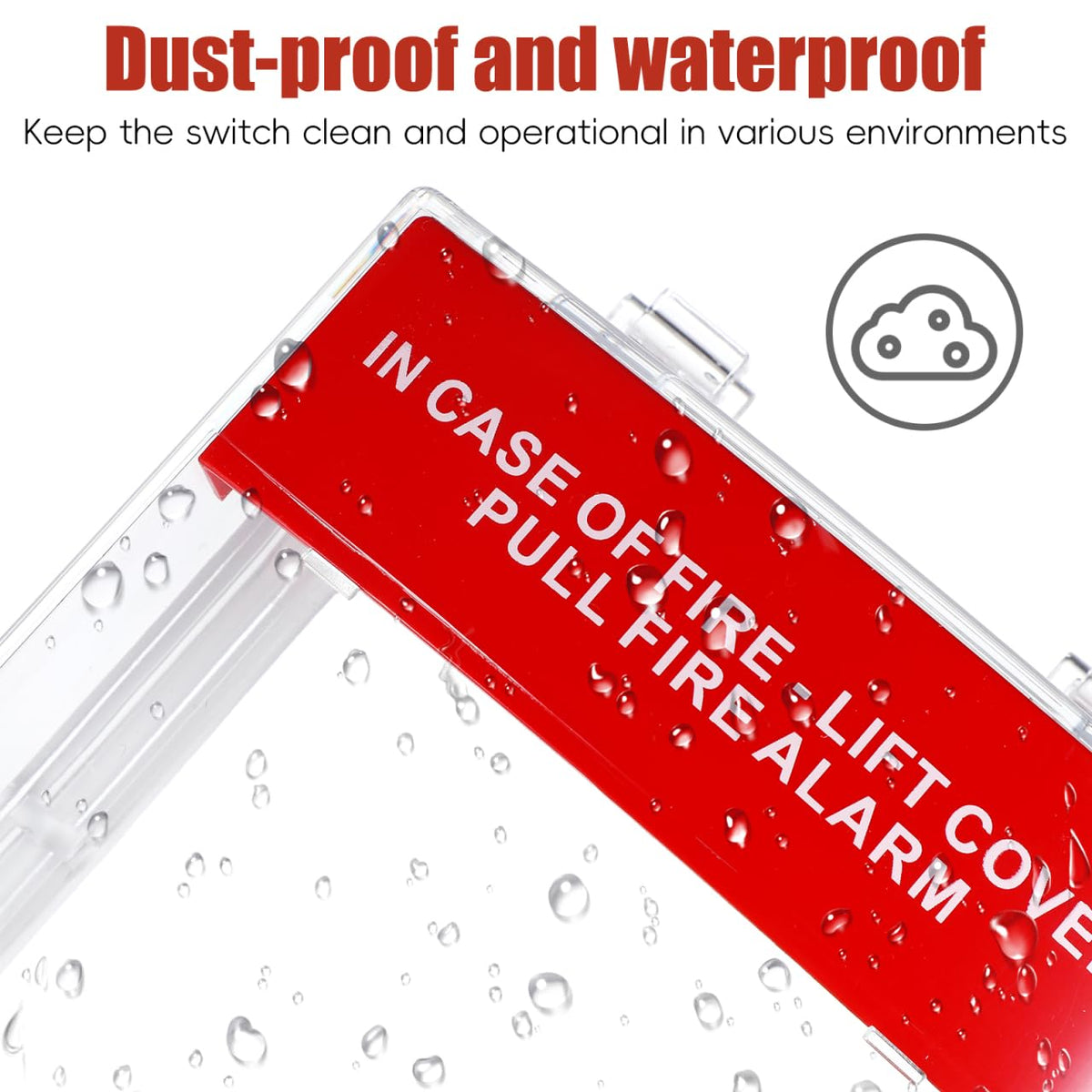 jojofuny fire alarm cover includes screws and anchors for quick installation