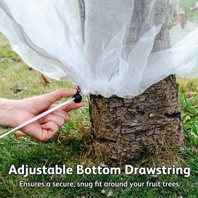 JOJOLEE transparent netting helps monitor plant growth while keeping pests at bay.