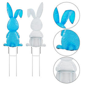 Joliyoou Easter Yard Sign assembly required stakes ready to install