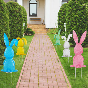 Joliyoou Easter Yard Sign vintage edge design adds rustic charm