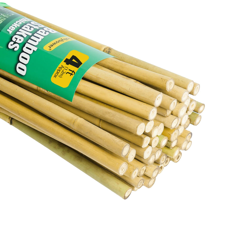Jollybower bamboo stakes 50-pack ready for garden use
