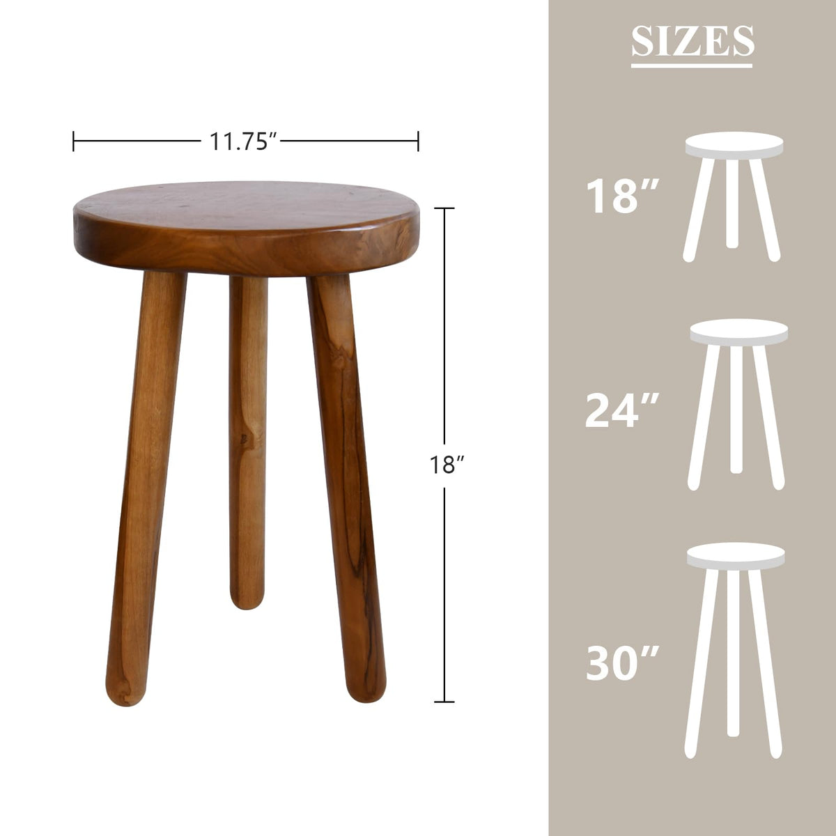 JOLLYMER sturdy round base ensures stable plant display.