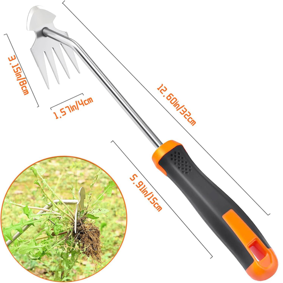 JOMISLI weeding tool made of manganese steel resists rust and tough soil