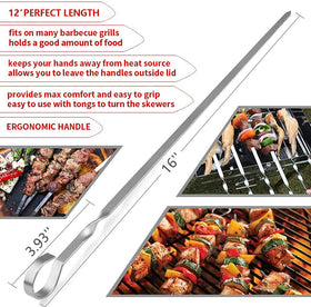 JOMVERL flat blade tip design helps food stay secure while turning.
