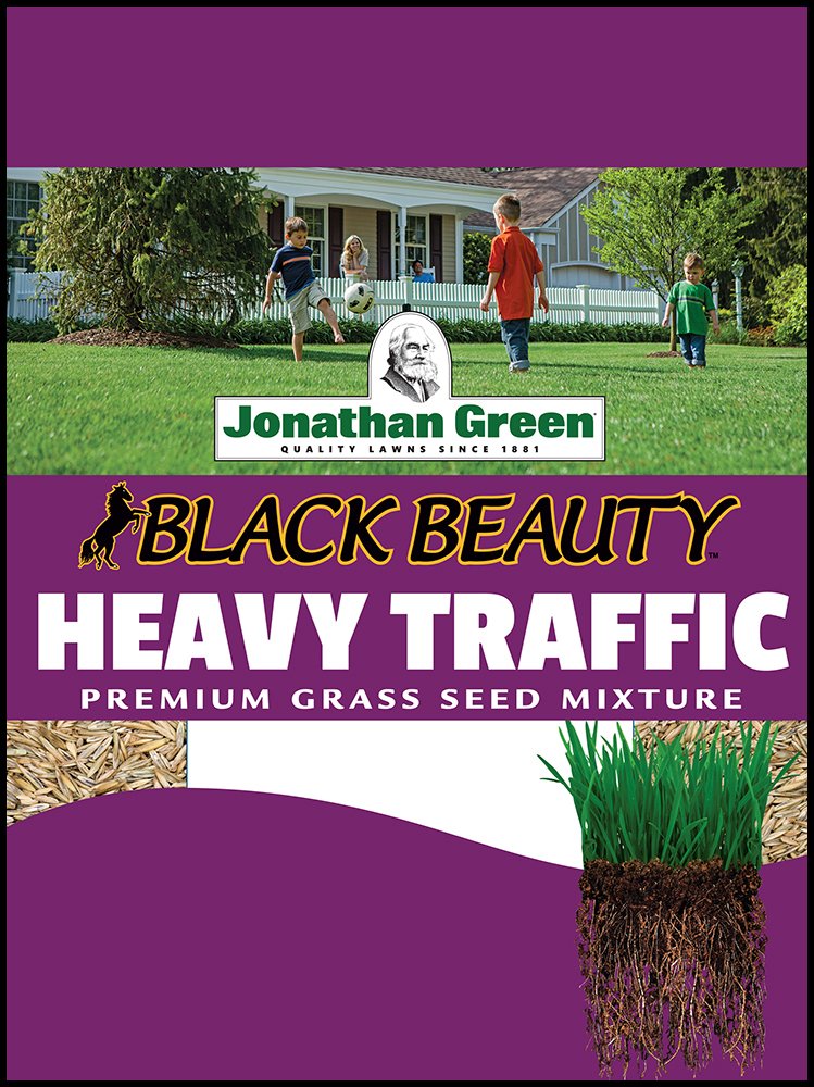 Jonathan Green 41000 Heavy Traffic Grass Seed 7-lb bag for high-traffic lawns.