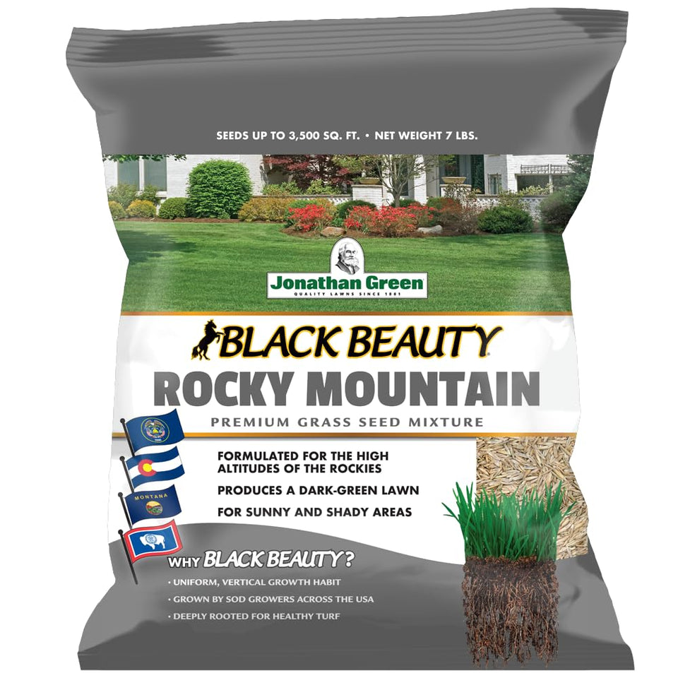 Jonathan Green Black Beauty Rocky Mountain seed bag for tough Colorado lawns